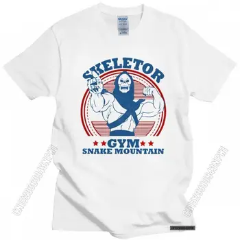 Juokinga Skeletor Sporto Salė T-Shirt Gyvatė Kalnų Marškinėliai Vyrams Jis-Vyras Ir Meistrų Visata Marškinėlius, O-Kaklo Medvilnės TeeTops