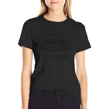 Nuosavybės Bostono Policijos Departamento T-Shirt anime drabužius tshirts Moterims