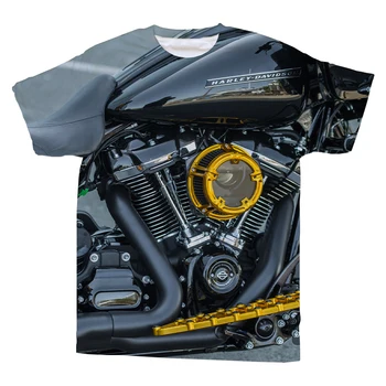 Vasaros lokomotyvų Trumpas Rankovės vyrų T-Shirt y2k drabužius 3D Atspausdintas harajuku Atsitiktinis šortai daugiau dydis marškinėliai vyrams Mados drabužiai