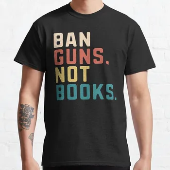Uždrausti Ginklai Ne Knygų Draudžiamų Knygų Mylėtojas Skaityti Knyga Derlius T-Shirt mens t shirts sunkiasvoris t marškinėliai vyrams