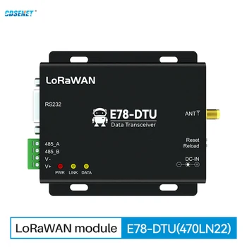LoraWan Mazgas RF Modemo 470MHz ASR6601 Vartai Savarankiškai organizuota Tinklo Apklausos E78-DTU(470LN22) RS232 RS485 Ilgai Paskambino 3KM