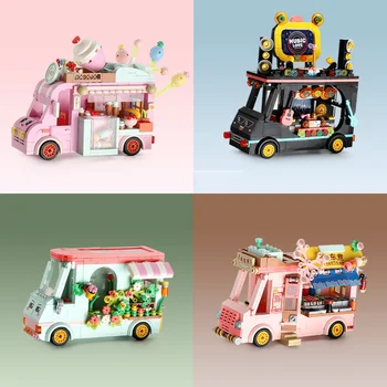 Kūrybos Asamblėjos Žaislas Vaikams, Mini Parduotuvė, Automobilių Serijos Pasakų Miesto 