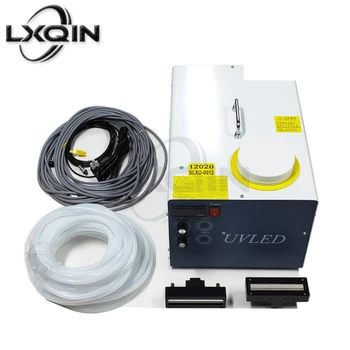 LXQIN didelis UV kietėjimo lempų sistema su vandens aušinimo baką Hoson dx5 dx7 i3200 xp600 galvos valdybos UV spausdintuvas gydant šviesa