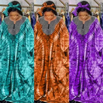 Plus Size Afrikos Šalis Suknelės Moterims, Tradicinės Afrikos Drabužius Dashiki Ankara China Komplektus Suknelė Kaftan Spausdinti Maxi Suknelė