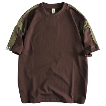 Asmenybės Atsitiktinis Pagrindinio Mans Marškinėliai trumpomis Rankovėmis Armijos Stiliaus T Shirt Mens 5XL Vasaros Kratinys Viršuje Tees Drabužių Europos Prekės ženklų