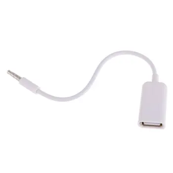USB Female į AUX-3.5 mm Male Plug Garso Keitiklis Duomenų Kabelis Adapteris