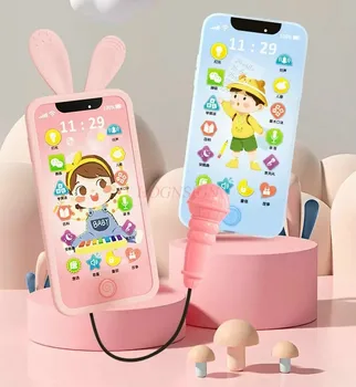 Vaikų mobiliojo telefono žaislas modeliavimas gali įkąsti amžiaus kūdikiams 0-1 metų amžiaus. Jutiklinis ekranas švietimo ankstyvojo ugdymo telefono modelis