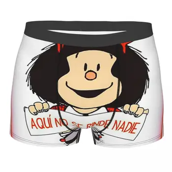 Galvoju, Mafalda trumpikes Vyrams 3D Atspausdintas Vyrų Breathbale Argentina Manga Quino Animacinių filmų Apatiniai, Kelnaitės, Trumpikės