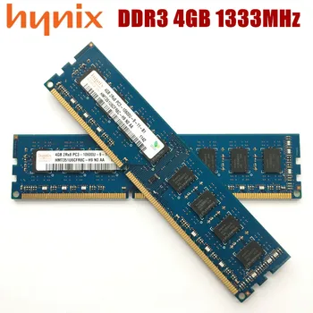 Originalus DDR3 4GB 2GB PC3 10600U KOMPIUTERIO Atmintis RAM Memoria Modulis Kompiuterio Darbalaukio 4G 2G 1333 MHZ