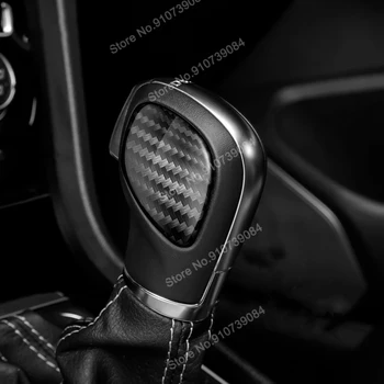 Nekilnojamojo Anglies Pluošto Pavarų Perjungimo Rankena, Padengti Shift Galva Lipdukas, skirtas VW Golf 7 7.5 MK7 Priedai 2015-2019 (Tik Automatinė Automobilio)