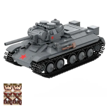 T-34 ww2 Bakas Kūrimo Bloką Žaislas ss Modelis 1943 Karinių Ginklų Plytų Komplektas su 2 Paveikslas Karių Kalėdų Dovana Žaislai