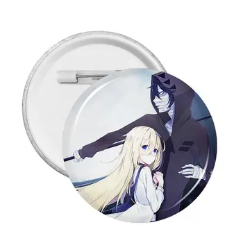 Anime Angelai Mirties Emblemos Animacinių filmų Rachel Gardner Ray Kaiščiai Drabužių Kūrybos Sagė PVC Minkštas Mygtuką Pin