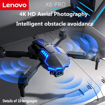 Lenovo X6 Pro Drone 4k HD aerofotografija Optinio Srauto Nustatymo Dual Camera Kliūčių Vengimo Nuotolinio Valdymo Orlaiviai