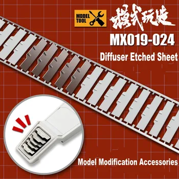 MSWZ MX019~MX024 Metalo Difuzorius Išgraviruotas Lapo Modelio Modifikacijos Įrankiai Gundam Modelis Hobis, kuriame Išsamiai Pridėta PASIDARYK pats Priedai