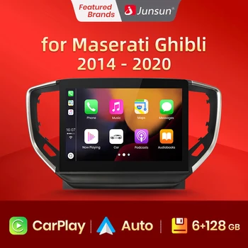 Junsun AI Balso Belaidžio CarPlay Automobilio Radijo Multimedijos Už Maserati Ghibli 2014 - 2020 m. 4G DSP Andorid Auto Navigacijos Player