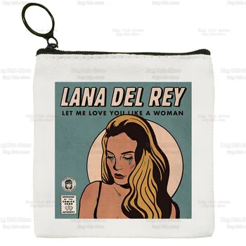 Y2k Dainininkė Lana Del Rey Drobės Monetos Rankinėje Sankabos Ldr 90s Tik Gyvenimo Audinio Monetos Rankinėje Studentų Atveju Pritaikymas savo reikmėms