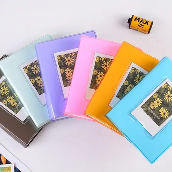 64 Kišenės, 3 Colių Candy Spalva Instax Mini Foto Albumo-Knygos Fujifilm Instax Mini 9 8 7s 90 70 25 juostos, Popierius Kortelės Turėtojo Pavadinimas