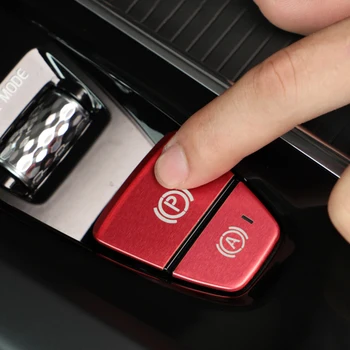 Automobilio Elektroninis rankinis Stabdis Įjunkite Stovėjimo Stabdžio Mygtuką Padengti Lydinio Lipdukai Volvo XC60 S90 XC90 V90 Automobilių Apdailos Reikmenys