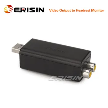 Erisin ES103 USB-RCA-Converter Built-in Ekrano Atvaizdavimas IC Vaizdo Išėjimas į Pogalvių Monitorius Pasidalinti Ekraną-Ekranas