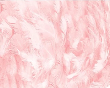 beibehang Foto tapetai Šiaurės minimalistinio abstrakčiai rožinių plunksnų apdailos fone kambarį sofa-lova, TV foną