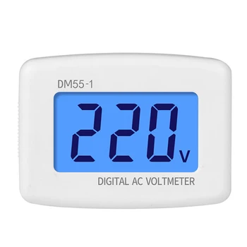 AC 80-300V LCD Digital Voltmeter Plug-Tipo Volt Matuoklis Matuoklis 110V, 220V Įtampos Matavimo Stebėti Skydelis