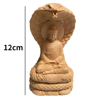 Python Nemirtingas Raštas Tathagata Buda masyvo, Medžio Drožyba Tik ranka raižyti Kūrybos Namų Dekoro Feng Shui Statula