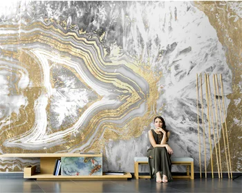 beibehang Pritaikyti šiuolaikinio metalo abstrakčiai aliejaus tapybai kambarį šviesos prabanga TV foną sienos dokumentų namų dekoro