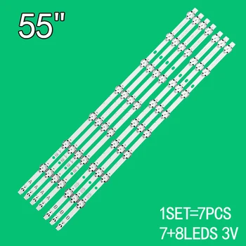 533mm LED apšvietimo juostelės VESTEL 55 colių įstrižainės UHD DRT A-B tipo SV550AK7 55U5766DB LT-55C760 55C860 (A) 55PUS6031 LUX0155006
