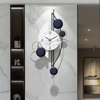 Didelis Metalo Laikrodis Modernus Dizainas Stilingas, Tylus Sieninis Laikrodis Kambarį Paprasto Fono Sienų Apdailai Reloj Decorativo Sumalti